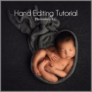 Grey on Beanbag Newborn Editing Tutorial | Photoshop Class - Dream Artsy Actions Tutorials
