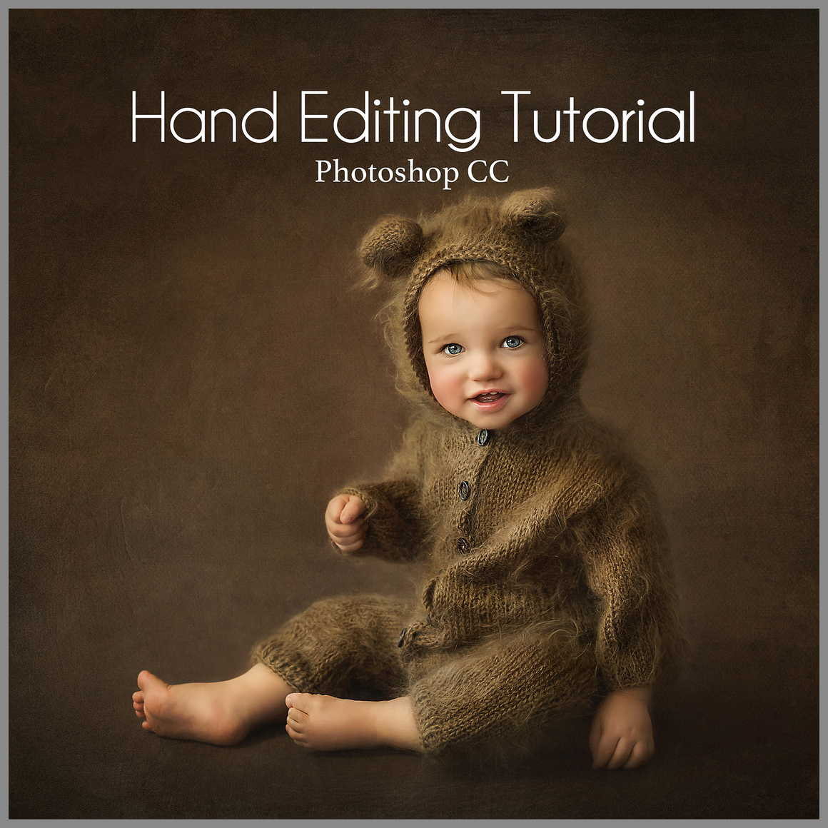 Fine Art Studio Teddy Sitter Baby Editing Tutorial | Photoshop Class - Dream Artsy Actions Tutorials