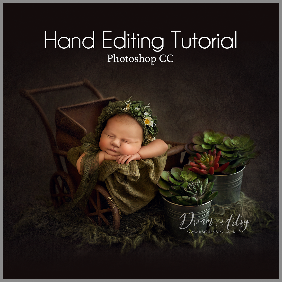 Girl & Succulents Editing Tutorial | Photoshop Class - Dream Artsy Actions Tutorials