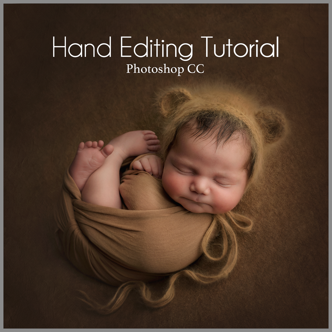 Teddy Bear on Beanbag Newborn Editing Tutorial | Photoshop Class - Dream Artsy Actions Tutorials