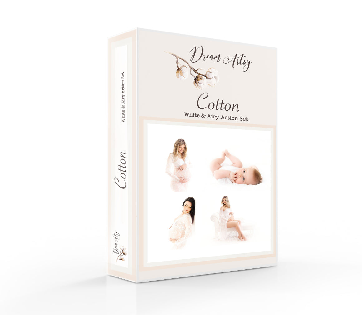 Cotton - White & Airy Photoshop Action Collection - Dream Artsy Actions Tutorials